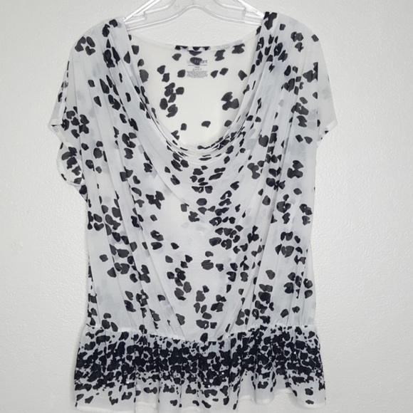 Lane Bryant Tops - Lane Bryant Sheer blouse w/tank Lane Bryant Tops - Lane Bryant Sheer blouse w/tank